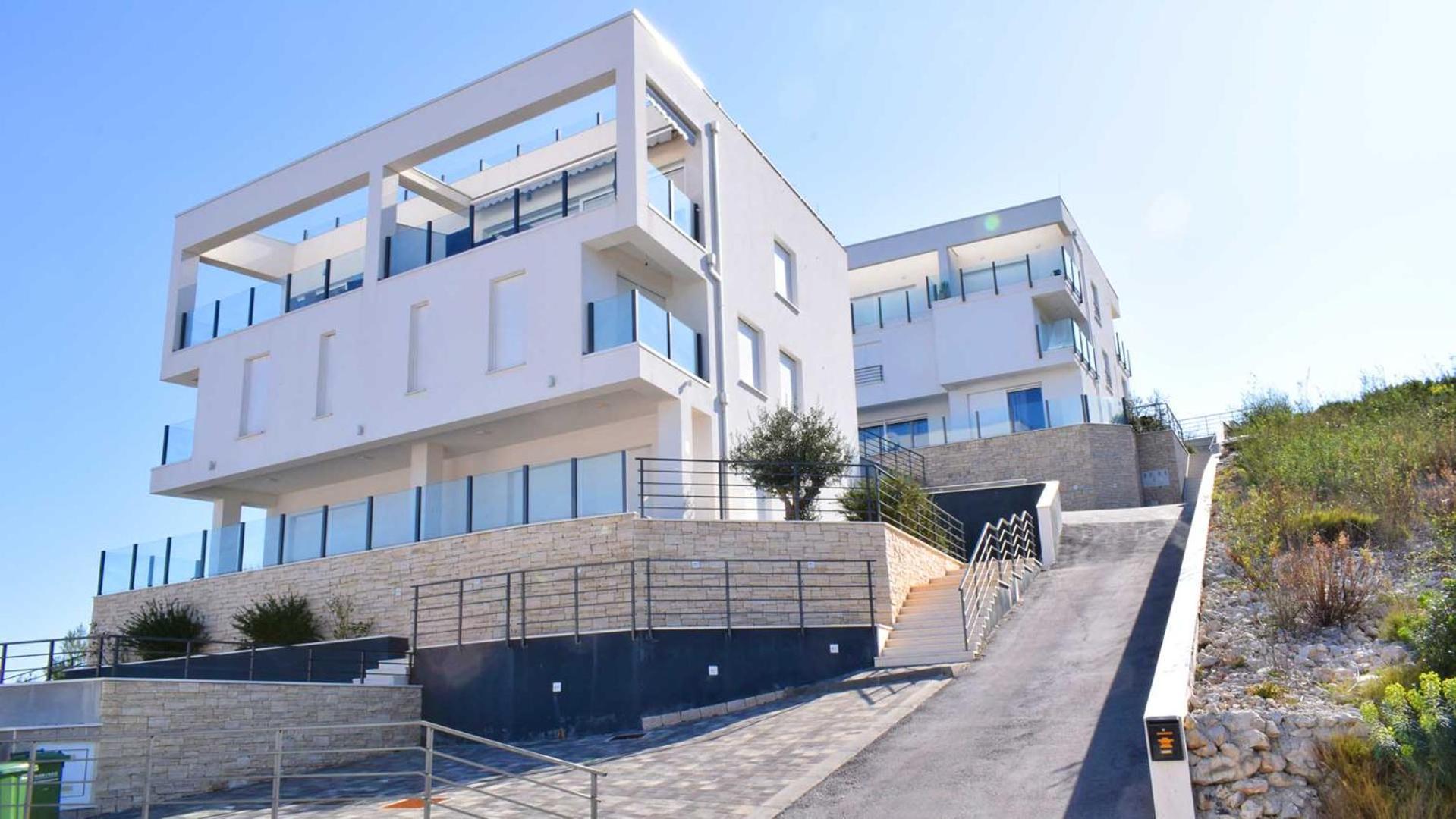 Apartment Solis Okrug Gornji Trogir Bagian luar foto